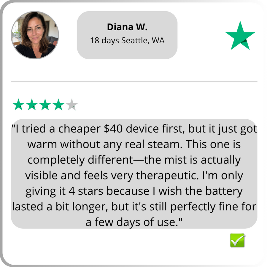 Calmerity customer 18 Diana W.